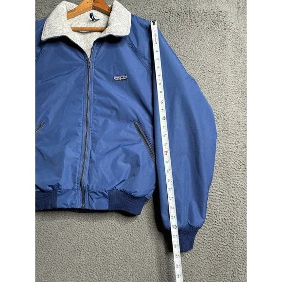 Vtg Patagonia Jacket Medium Fleece Lined Bomber Jacket Full Zip 90s USA Made - Picture 13 of 15